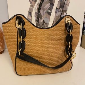 Woven Straw Michael Kors Handbag